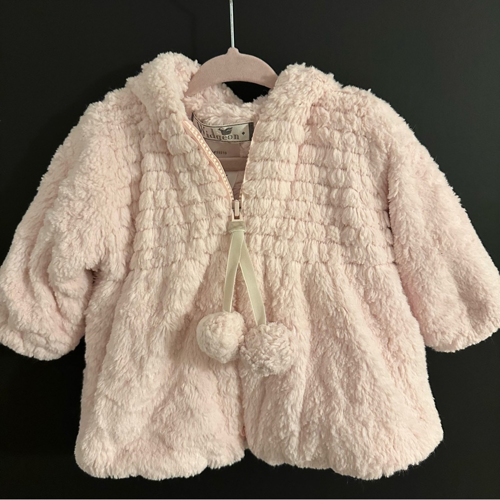Pink Faux Fur Coat
